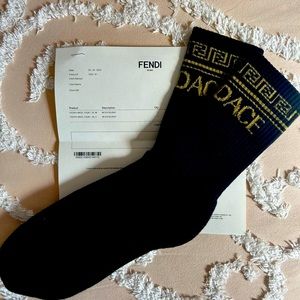 Black Fendi x Versace Fendace Socks Brand New from Fendi store
